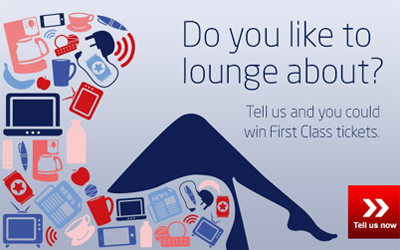 First Class lounge survey email