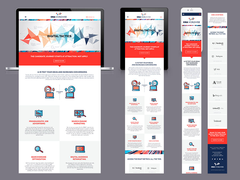 ORA - Digital Tactics page layouts