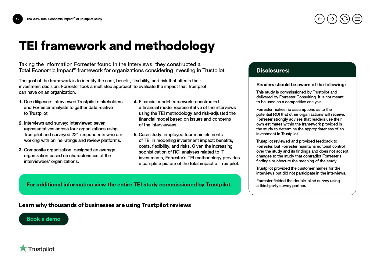 Trustpilot ROI Campaign TEI Study