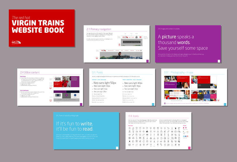 Website guidelines pages