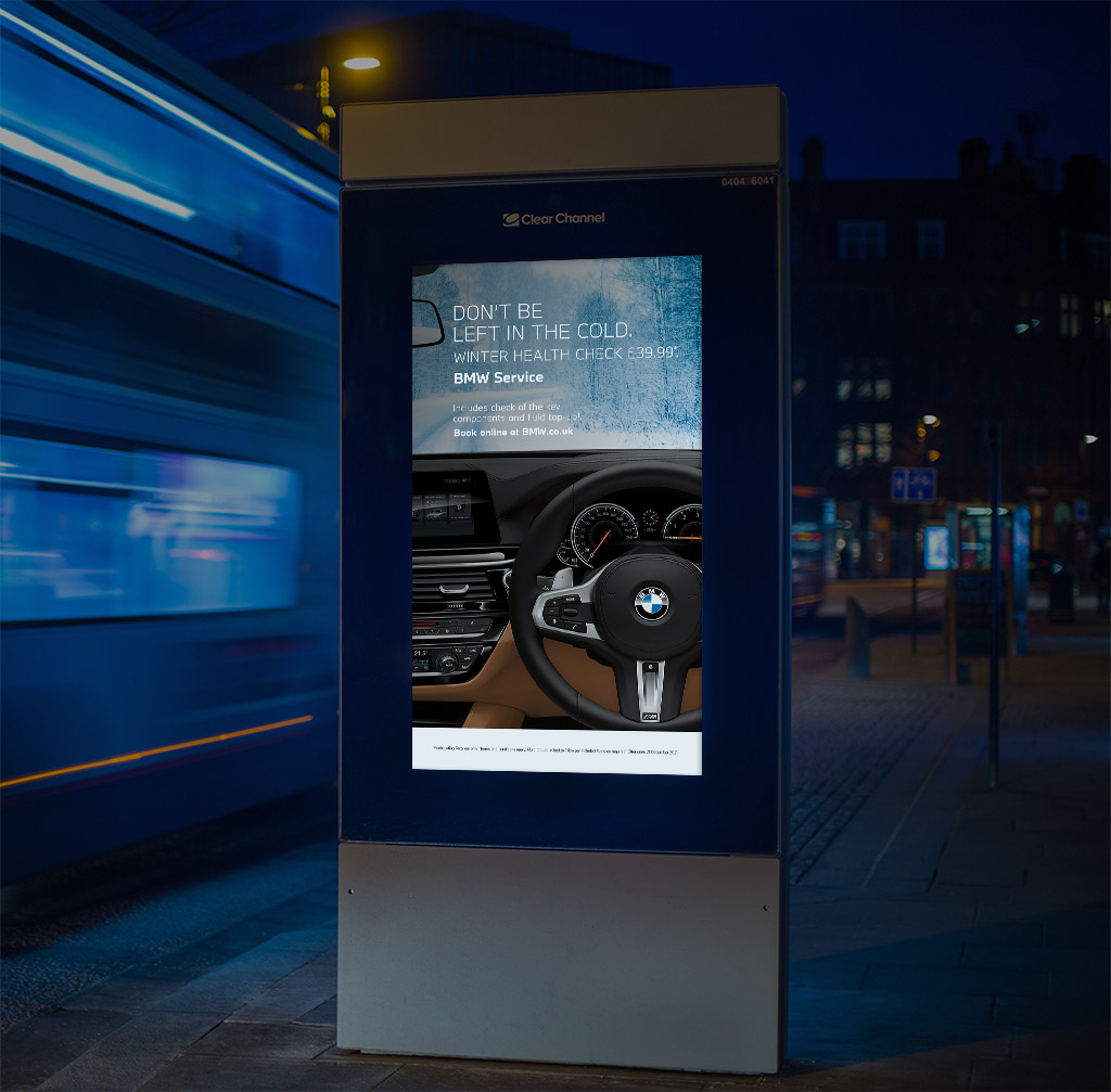 BMW Winter Health Check billboard