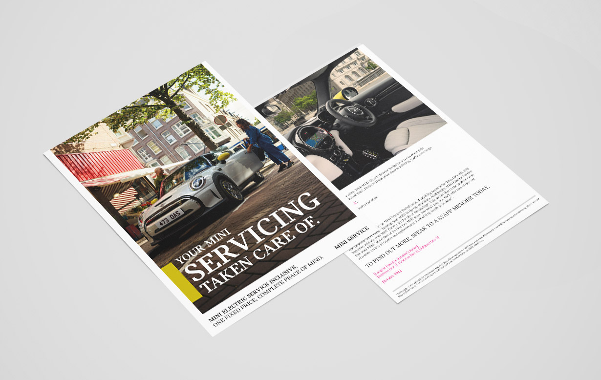 MINI Electric Service A5 flyer