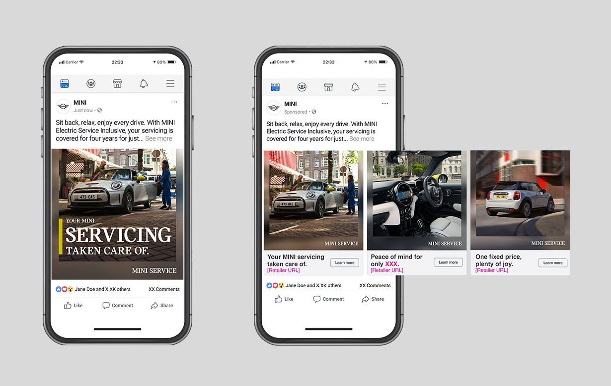 MINI Electric Service Facebook posts