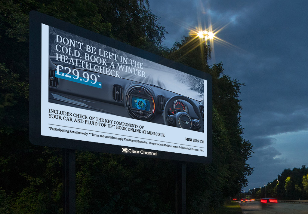 BMW Winter Health Check billboard