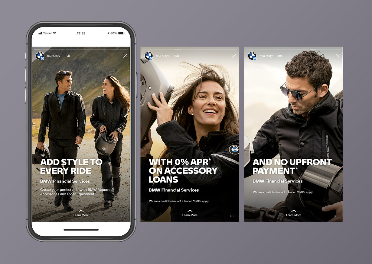 Motorrad Accessory Loans Insta story